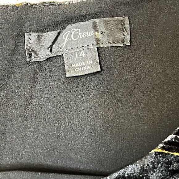 J. Crew Women's Velvet Preppy Goth Plaid‎ Academia Tank Top Plus Size 14 - Picture 5 of 12